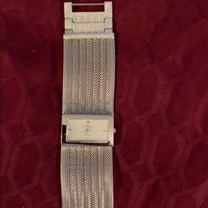 Silver mesh band AK watch